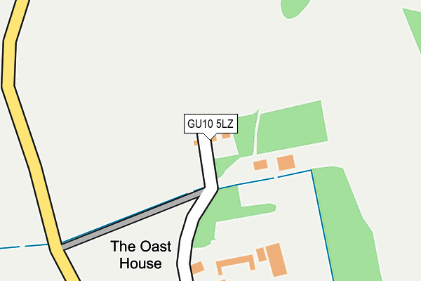 GU10 5LZ map - OS OpenMap – Local (Ordnance Survey)