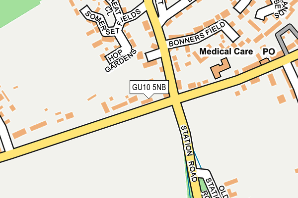 GU10 5NB map - OS OpenMap – Local (Ordnance Survey)
