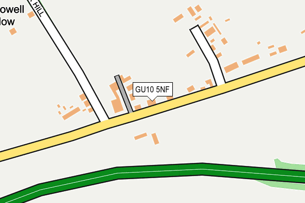 GU10 5NF map - OS OpenMap – Local (Ordnance Survey)