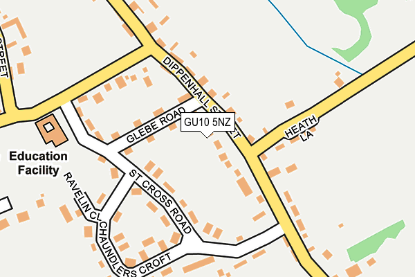 GU10 5NZ map - OS OpenMap – Local (Ordnance Survey)