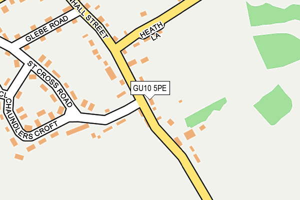 GU10 5PE map - OS OpenMap – Local (Ordnance Survey)