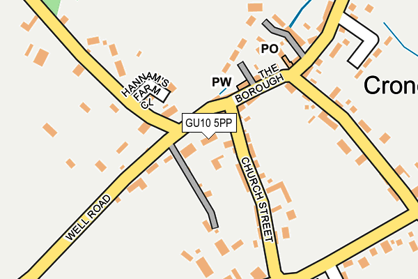 GU10 5PP map - OS OpenMap – Local (Ordnance Survey)