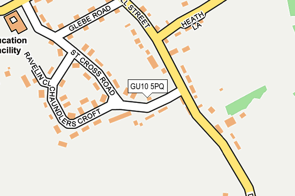 GU10 5PQ map - OS OpenMap – Local (Ordnance Survey)
