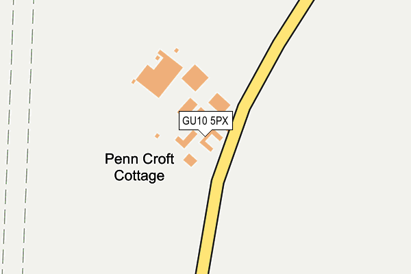 GU10 5PX map - OS OpenMap – Local (Ordnance Survey)