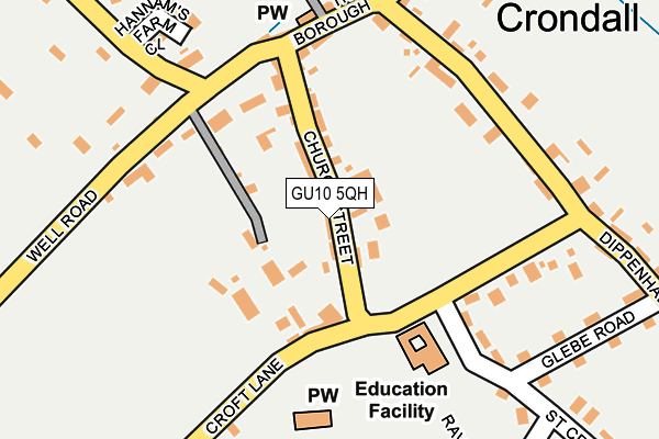 GU10 5QH map - OS OpenMap – Local (Ordnance Survey)