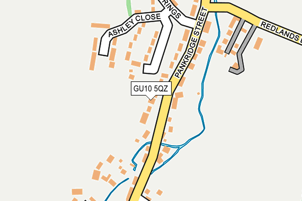 GU10 5QZ map - OS OpenMap – Local (Ordnance Survey)