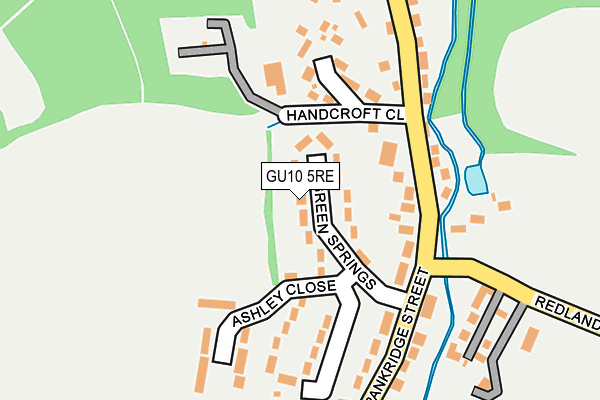GU10 5RE map - OS OpenMap – Local (Ordnance Survey)