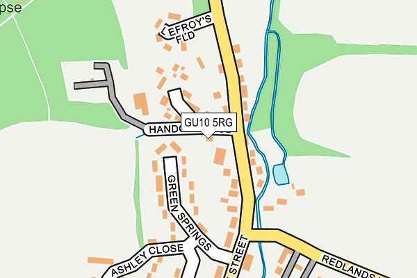 GU10 5RG map - OS OpenMap – Local (Ordnance Survey)