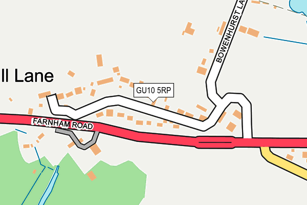 GU10 5RP map - OS OpenMap – Local (Ordnance Survey)