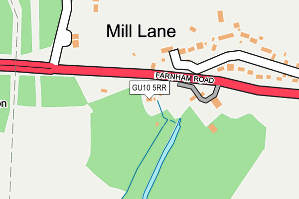GU10 5RR map - OS OpenMap – Local (Ordnance Survey)