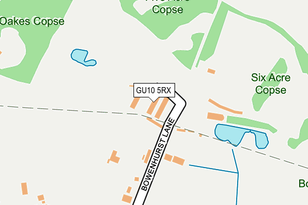 GU10 5RX map - OS OpenMap – Local (Ordnance Survey)