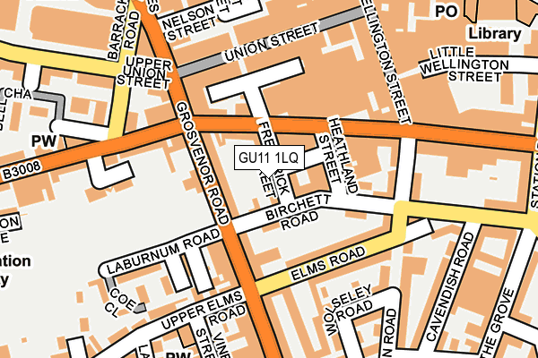 GU11 1LQ map - OS OpenMap – Local (Ordnance Survey)