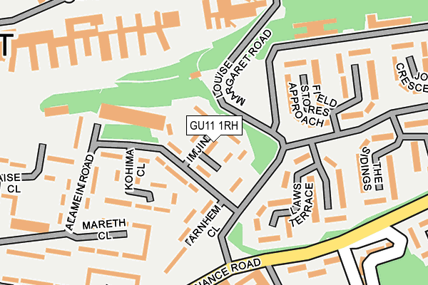 GU11 1RH map - OS OpenMap – Local (Ordnance Survey)