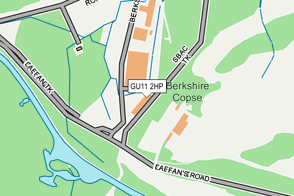 GU11 2HP map - OS OpenMap – Local (Ordnance Survey)