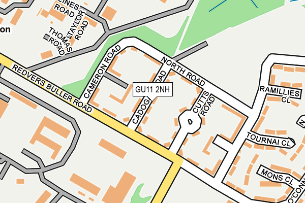 GU11 2NH map - OS OpenMap – Local (Ordnance Survey)
