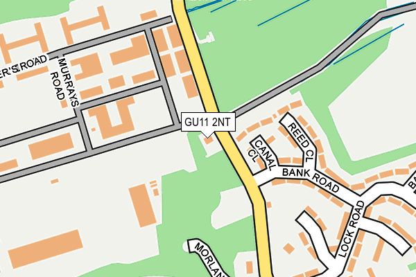 GU11 2NT map - OS OpenMap – Local (Ordnance Survey)