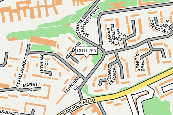 GU11 2PN map - OS OpenMap – Local (Ordnance Survey)