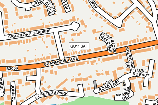 GU11 3AT map - OS OpenMap – Local (Ordnance Survey)