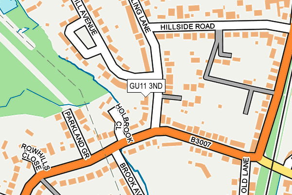 GU11 3ND map - OS OpenMap – Local (Ordnance Survey)