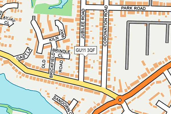 GU11 3QF map - OS OpenMap – Local (Ordnance Survey)