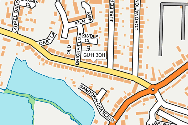 GU11 3QH map - OS OpenMap – Local (Ordnance Survey)