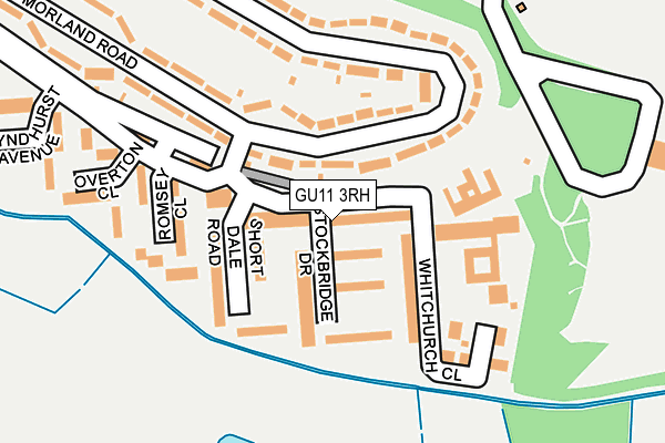 GU11 3RH map - OS OpenMap – Local (Ordnance Survey)
