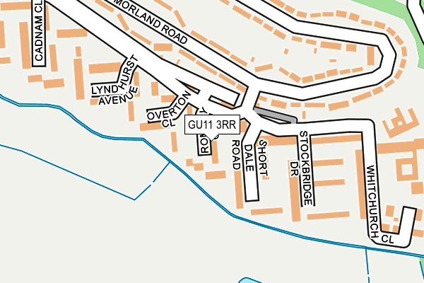GU11 3RR map - OS OpenMap – Local (Ordnance Survey)
