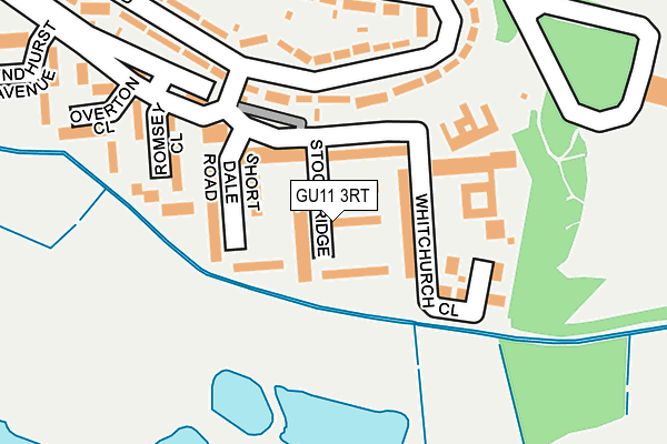GU11 3RT map - OS OpenMap – Local (Ordnance Survey)