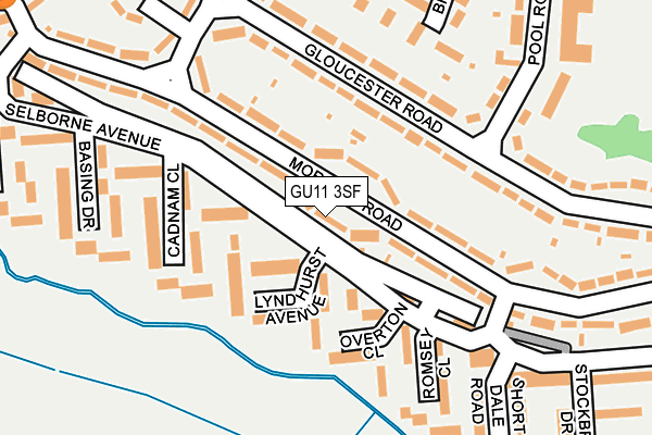 GU11 3SF map - OS OpenMap – Local (Ordnance Survey)