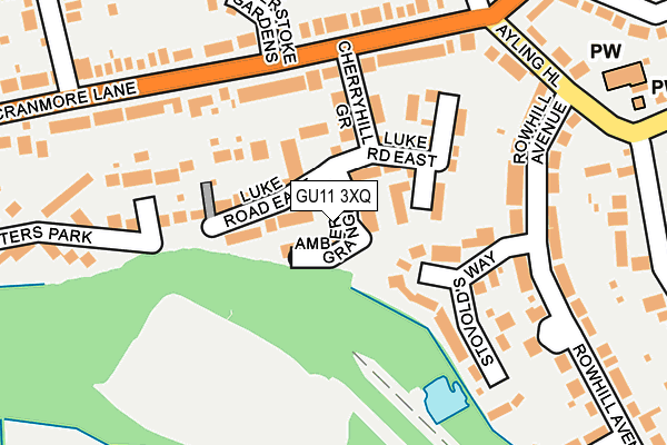 GU11 3XQ map - OS OpenMap – Local (Ordnance Survey)