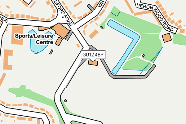 GU12 4BP map - OS OpenMap – Local (Ordnance Survey)