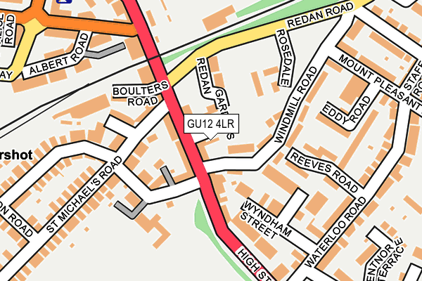 GU12 4LR map - OS OpenMap – Local (Ordnance Survey)