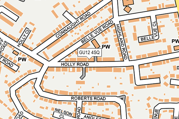 GU12 4SQ map - OS OpenMap – Local (Ordnance Survey)