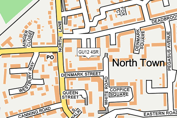 GU12 4SR map - OS OpenMap – Local (Ordnance Survey)