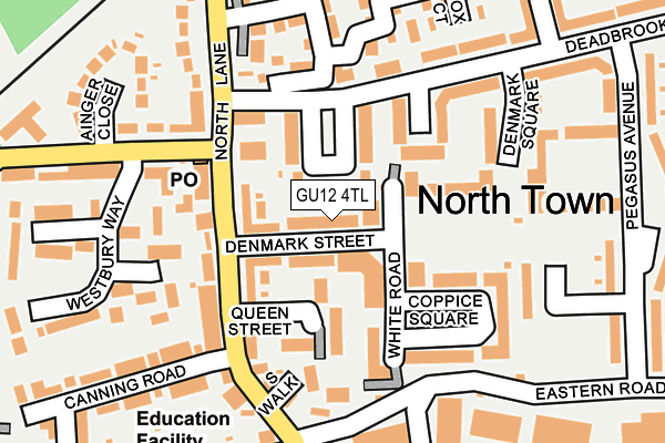 GU12 4TL map - OS OpenMap – Local (Ordnance Survey)