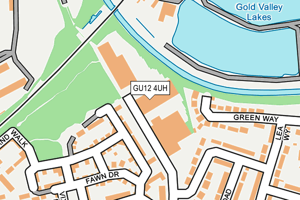 GU12 4UH map - OS OpenMap – Local (Ordnance Survey)