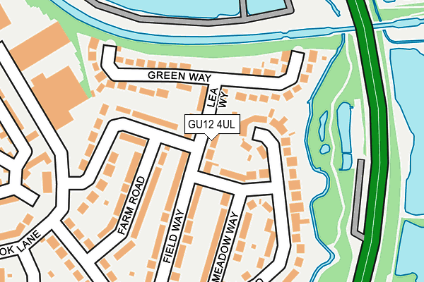 GU12 4UL map - OS OpenMap – Local (Ordnance Survey)