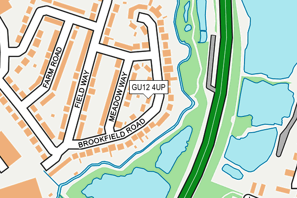 GU12 4UP map - OS OpenMap – Local (Ordnance Survey)