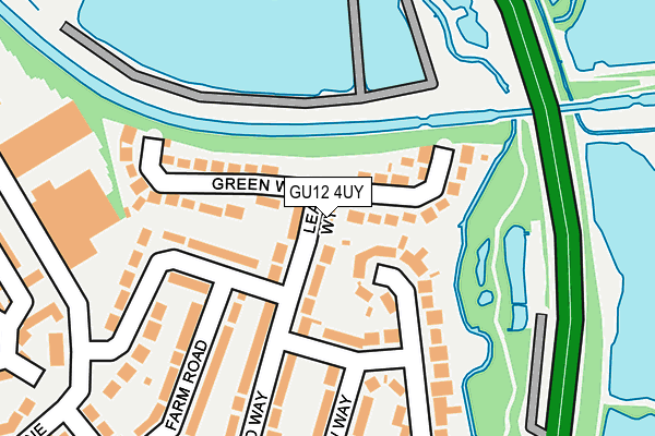 GU12 4UY map - OS OpenMap – Local (Ordnance Survey)