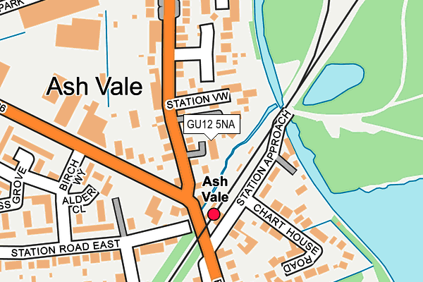 GU12 5NA map - OS OpenMap – Local (Ordnance Survey)