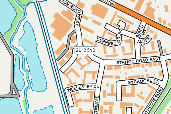 GU12 5ND map - OS OpenMap – Local (Ordnance Survey)