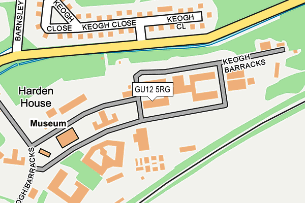 GU12 5RG map - OS OpenMap – Local (Ordnance Survey)