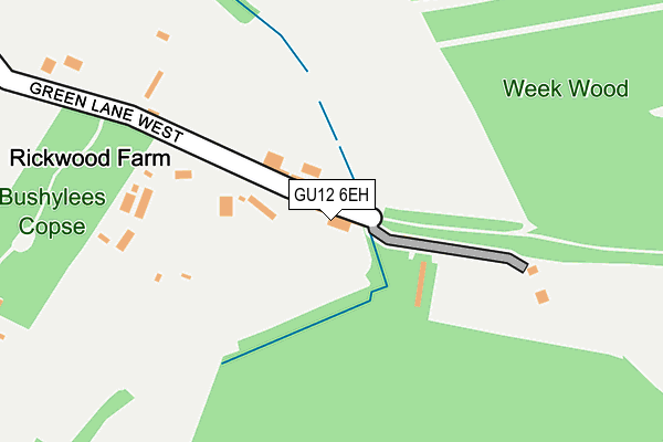 GU12 6EH map - OS OpenMap – Local (Ordnance Survey)