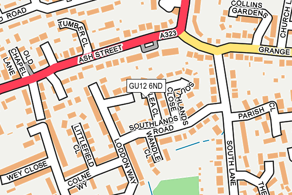 GU12 6ND map - OS OpenMap – Local (Ordnance Survey)