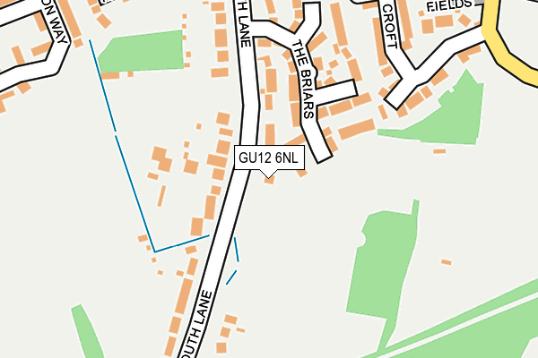 GU12 6NL map - OS OpenMap – Local (Ordnance Survey)