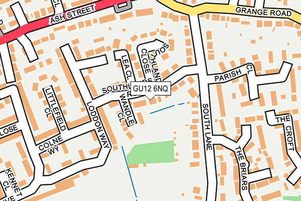 GU12 6NQ map - OS OpenMap – Local (Ordnance Survey)