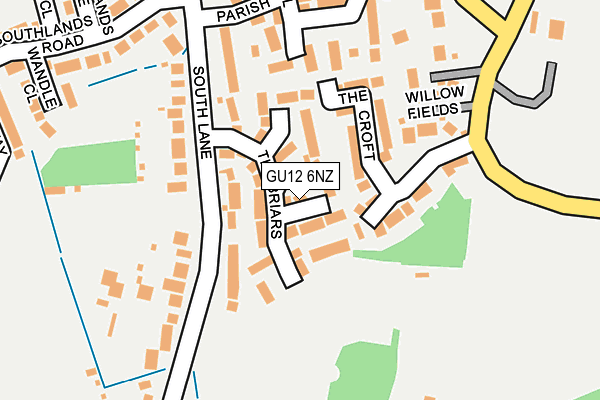 GU12 6NZ map - OS OpenMap – Local (Ordnance Survey)
