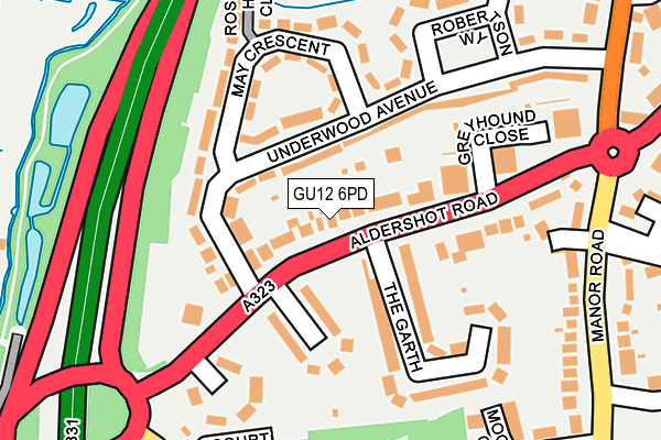 Map of HOGS BACK BUILDERS LIMITED at local scale