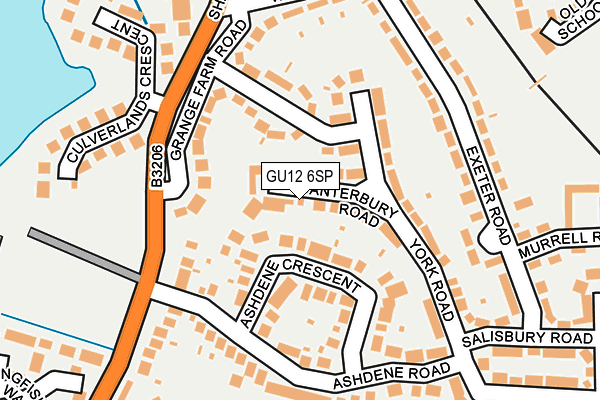 GU12 6SP map - OS OpenMap – Local (Ordnance Survey)