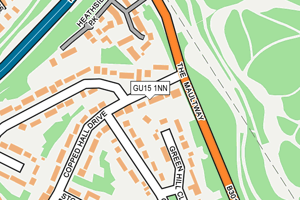 GU15 1NN map - OS OpenMap – Local (Ordnance Survey)